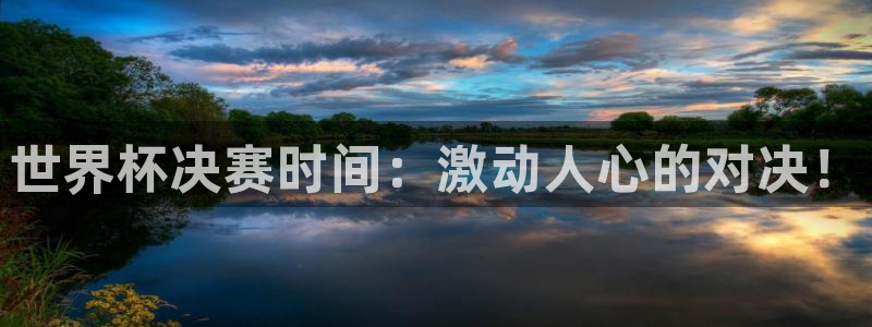 今年世界杯：世界杯决赛时间：激动人心的对决！